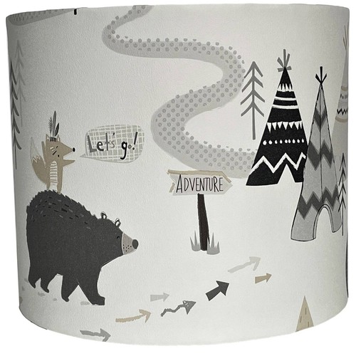 Woodland animals lampshade - animals,