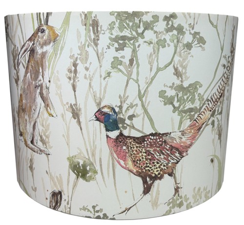 Pheasant hare lampshade - pheasant, &